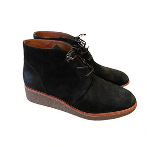 Rebecca Minkoff Palmer Black Suede Lace Up Bootie